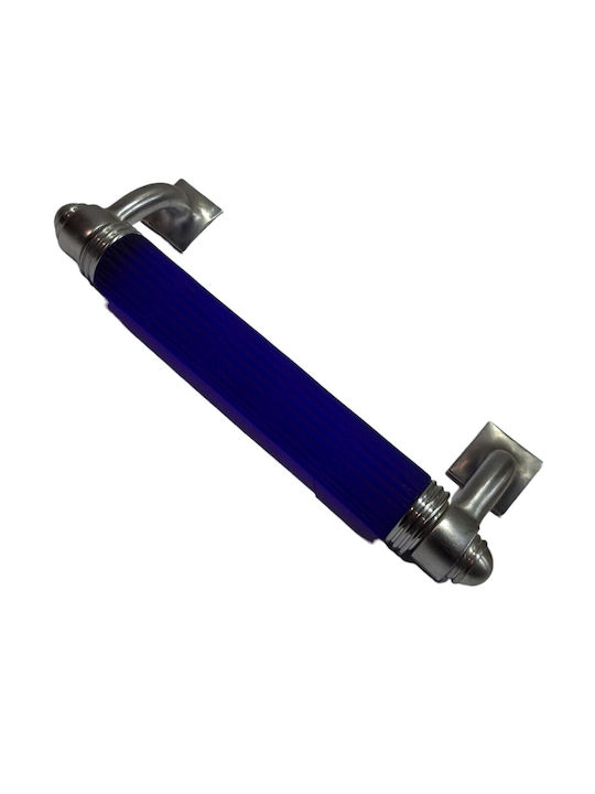 Italian Bronze Front Door Handle Steel Nova 4244-217-10c1 Mourano Crystal Length 21.7cm
