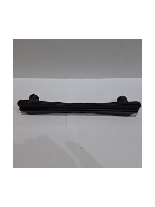 Spanish Brass Front Door Handle Mestre 10551-12b1 Matte Black Diameter 20.0cm