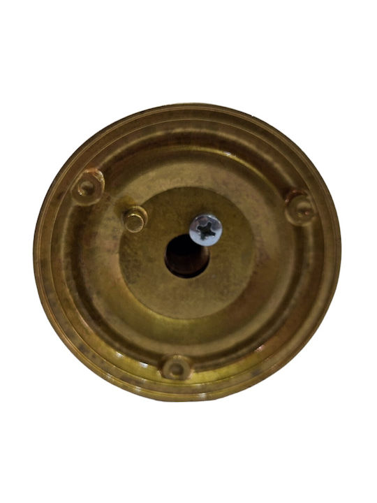 Spanish Brass Front Door Knob Coba 4874-000-20α1 Matte Gold Dimensions 70×70×61 Mm