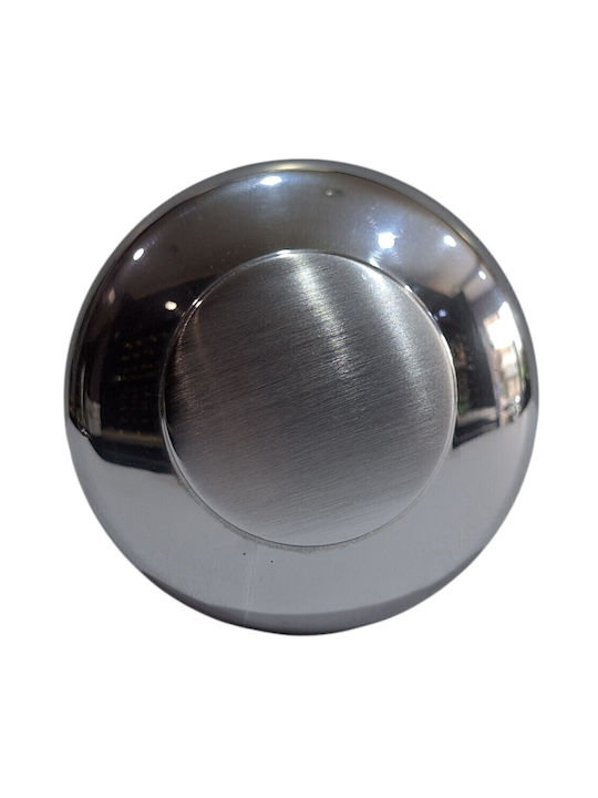 Regutti 4889-000-ινο Italian Brass Front Door Knob Dual Color Dimensions 72 × 72 × 75 Mm