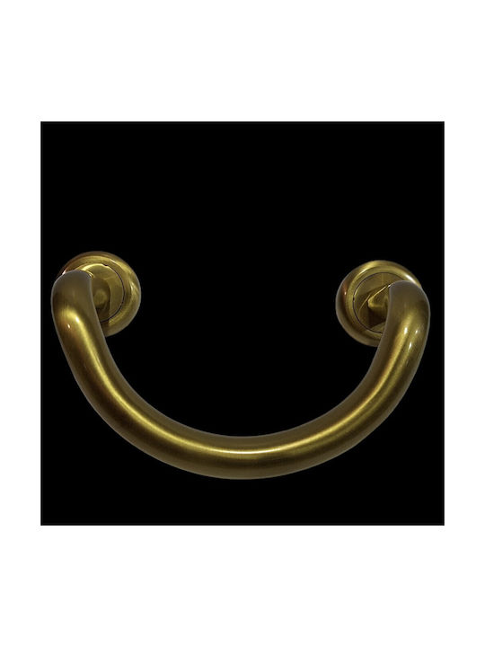 Mânere Ușă Nestori 0625-20a1 Auriu Mat-satin Dimensiune 17,0cm