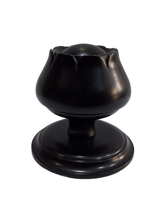Spanish Brass Front Door Knob Mein 9274-may Black Matte Dimensions 83×83×80 Mm