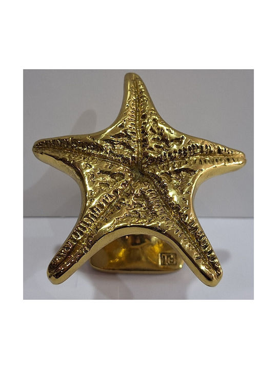 Handgefertigter Kupfer Spanischer Türknopf Coba 4885-Gold Hochglanz Maße 90 × 90 × 75 Mm