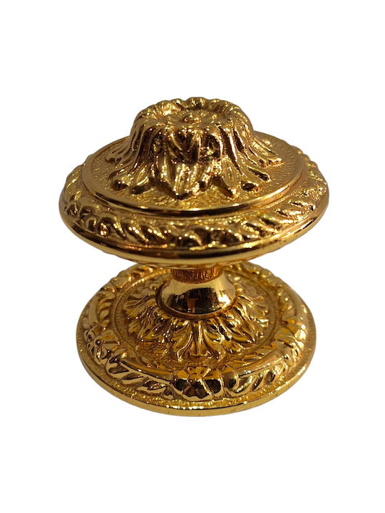 Spanischer Messing-Knopf Für Vordertür Coba 4876-oro2 Gold 24k Maße 70×70×65 Mm