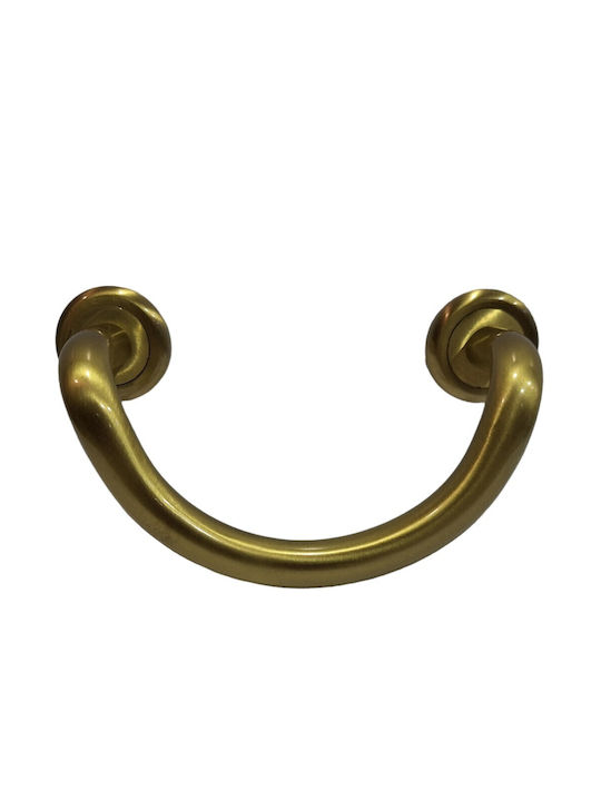 Mânere Ușă Nestori 0625-20a1 Auriu Mat-satin Dimensiune 17,0cm