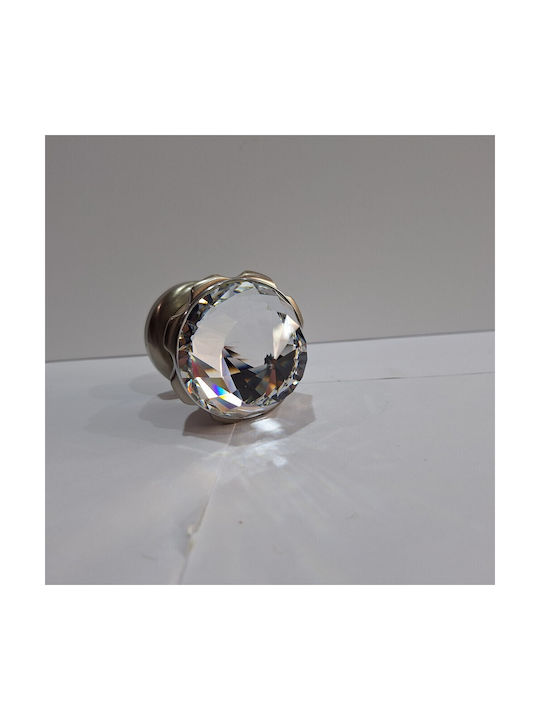Spanish Brass Knob Mestre 4882-swa1 Swarovski Crystal