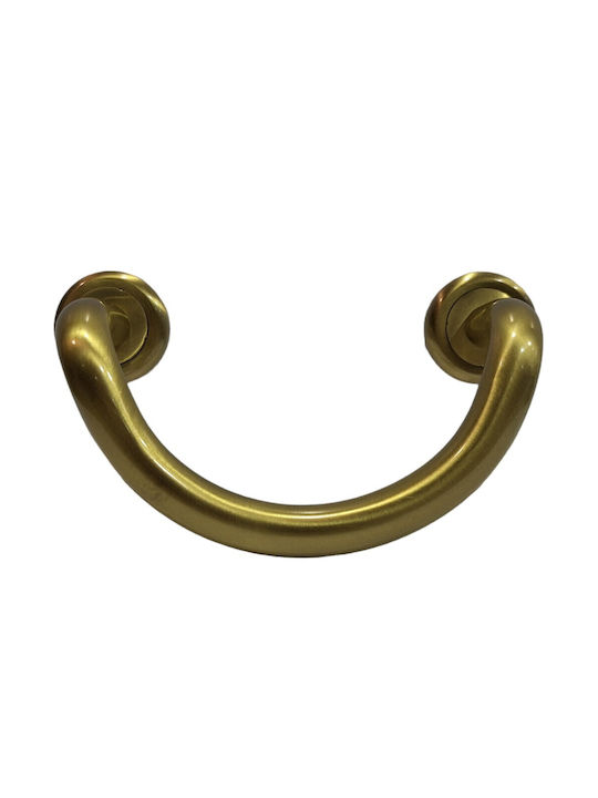 Mânere Ușă Nestori 0625-20a1 Auriu Mat-satin Dimensiune 17,0cm