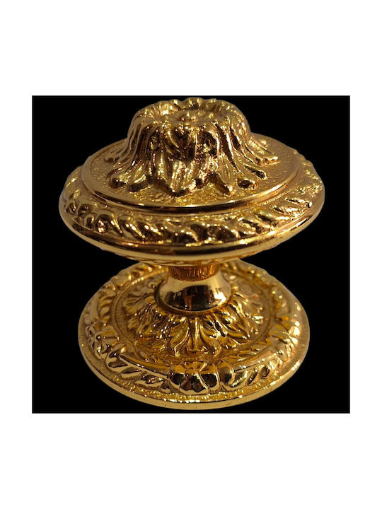 Spanischer Messing-Knopf Für Vordertür Coba 4876-oro2 Gold 24k Maße 70×70×65 Mm