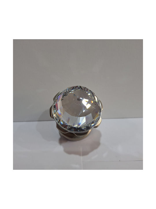 Spanish Brass Knob Mestre 4882-swa1 Swarovski Crystal