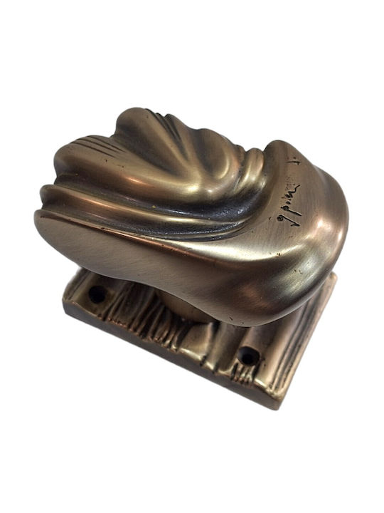Italian Brass Front Door Knob Salice Paolo 4883-arg Antiqued Silver
