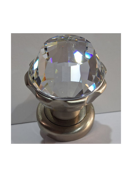 Spanish Brass Knob Mestre 4882-swa1 Swarovski Crystal