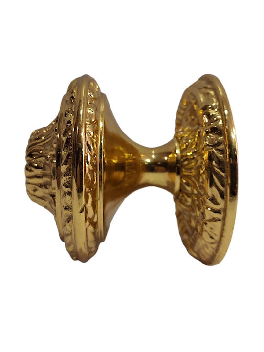 Spanischer Messing-Knopf Für Vordertür Coba 4876-oro2 Gold 24k Maße 70×70×65 Mm