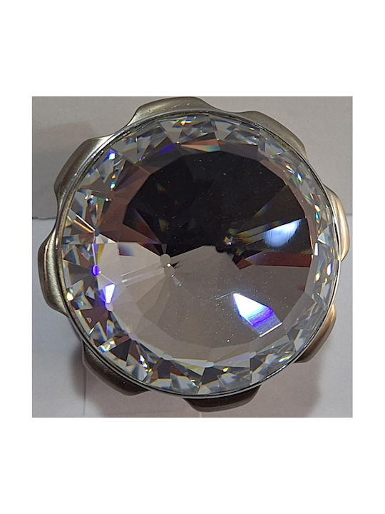 Spanish Brass Knob Mestre 4882-swa1 Swarovski Crystal