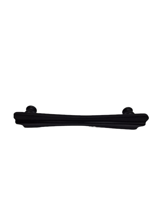 Spanish Brass Front Door Handle Mestre 10551-12b1 Matte Black Diameter 20.0cm