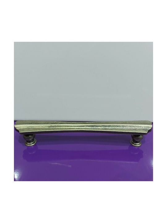 Spanish Brass Front Door Handle Mestre 9271-200-arg1 Aged Silver Size 20.0cm