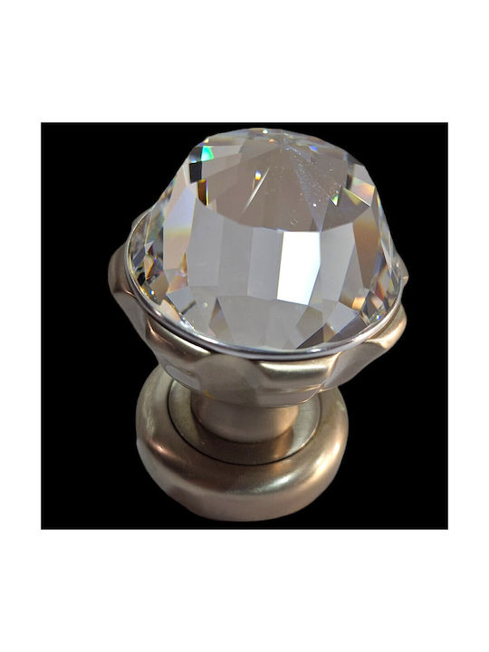 Spanish Brass Knob Mestre 4882-swa1 Swarovski Crystal