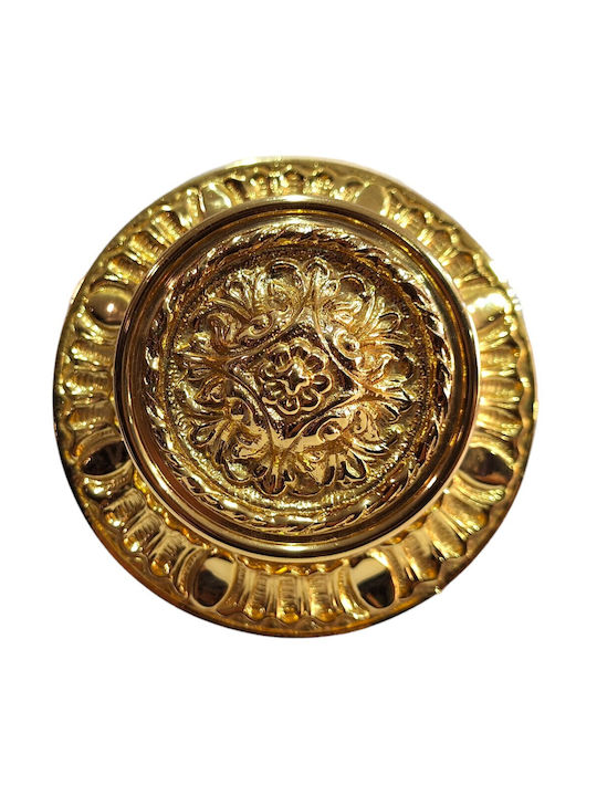 Испанска Месингова Ръкохватка за Предна Врата Coba 4877-oro1 Златен 24ка