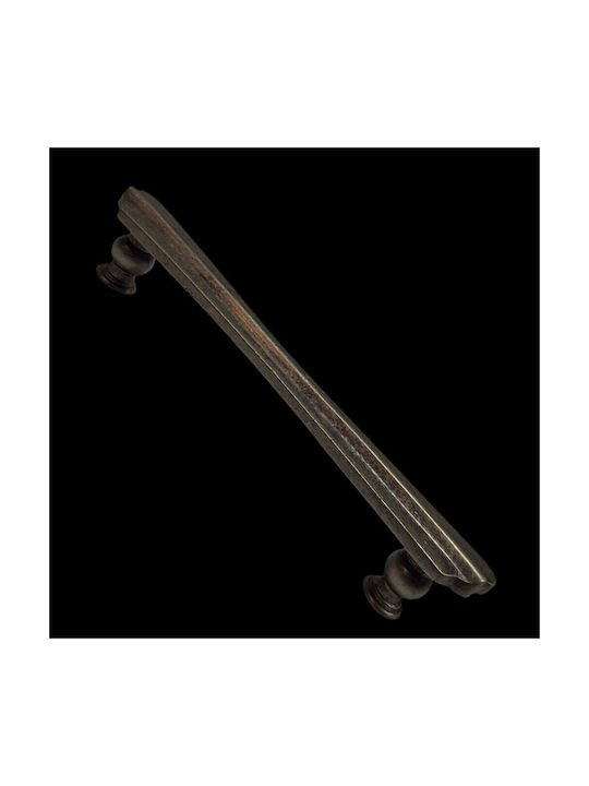 Spanish Brass Front Door Handle Mestre 9271-200-arg1 Aged Silver Size 20.0cm