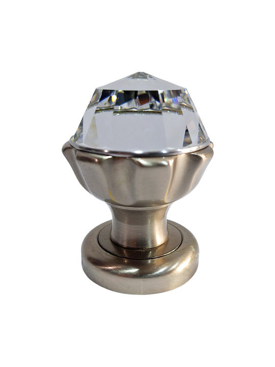 Spanish Brass Knob Mestre 4882-swa1 Swarovski Crystal