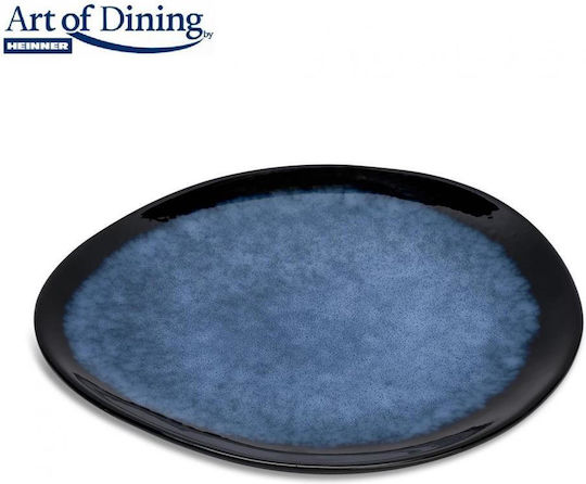 Set 4 Oval Ceramic Plates 28 Cm Serenity