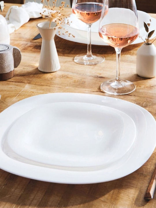 Luminarc 27cm Carine Plate Shallow made of Porcelain White