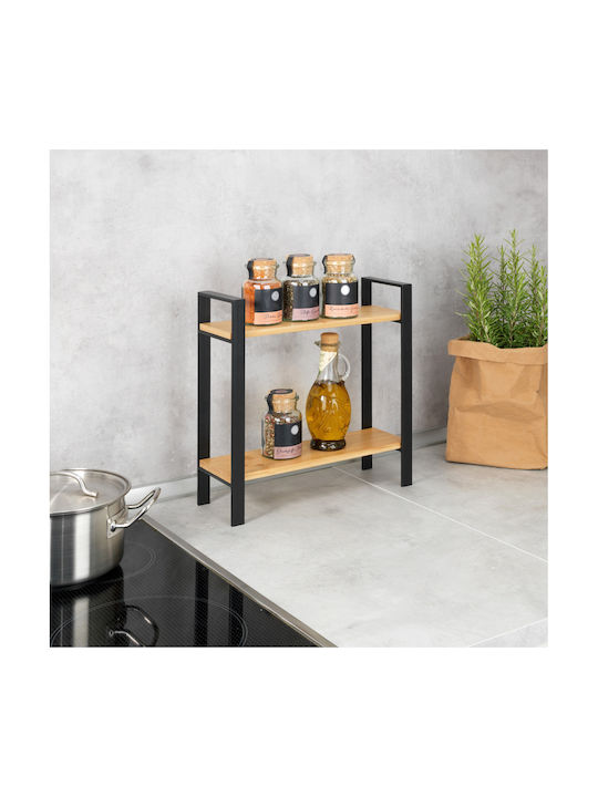 Wenko Lou Kitchen Organizer Racks Wooden in Black Colour 11x32x32cm
