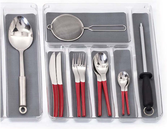 5Five Tăvi Pentru Tacâmuri De Sertar Din Plastic 40x32x4.5cm Gri