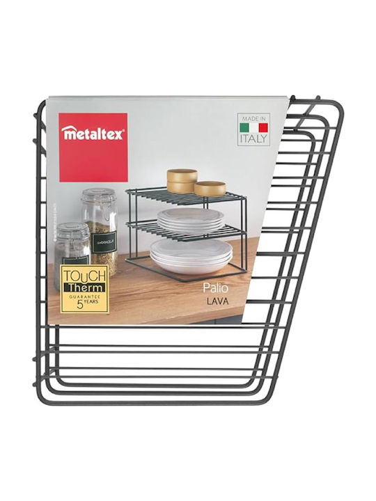 Metaltex Επιτραπέζια Βάση Palio Μεταλλική 25x19x19εκ. Μαύρη
