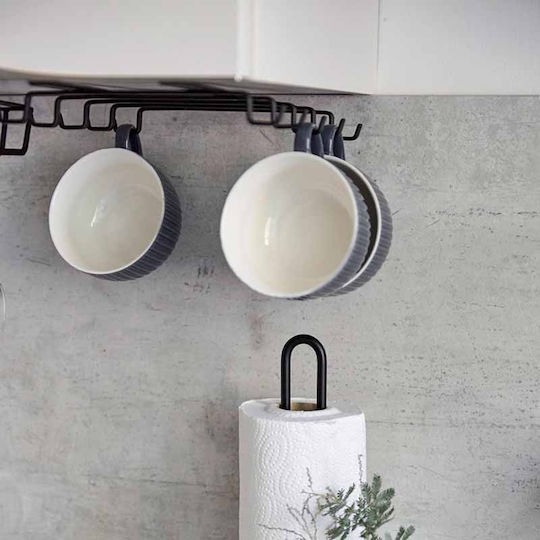 Wenko Βάση για Κούπες Klea Μεταλλική 28x22.5x5εκ. 2τμχ Μαύρη