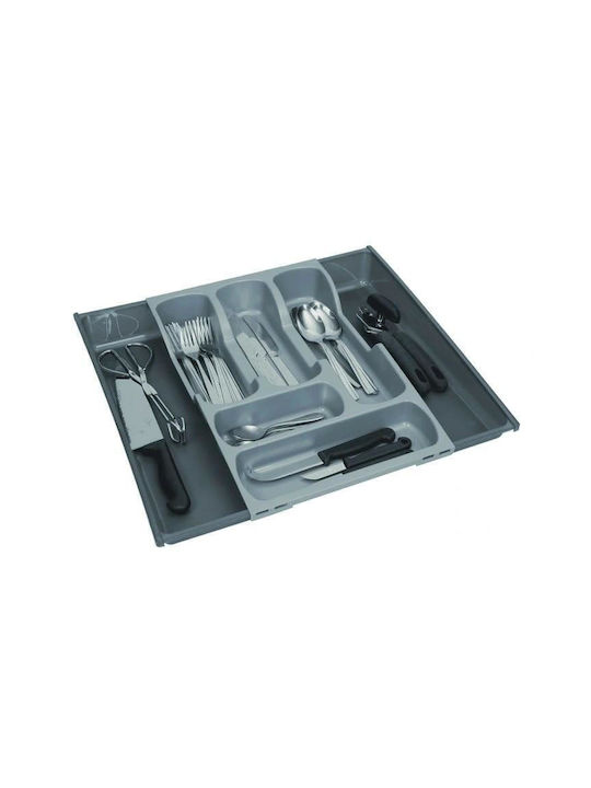 Curver Drawer Cutlery Tray Opening Metallic Grey 30x42x6.4cm