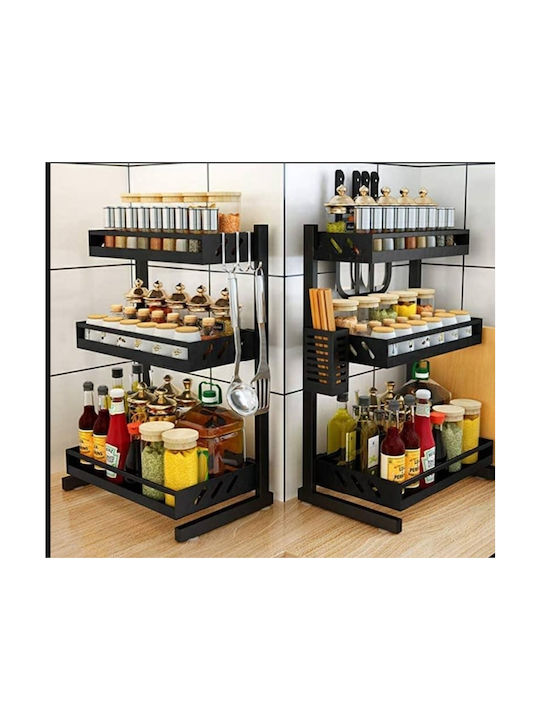 Επιτραπέζια Βάση Inox 43x22.5x62.5εκ. Μπλε
