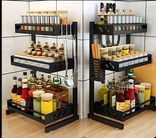 Επιτραπέζια Βάση Inox 43x22.5x62.5εκ. Μπλε