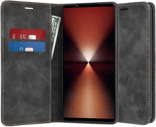 Wallet Synthetic Leather / Leather Black (Xperia 1 VI)