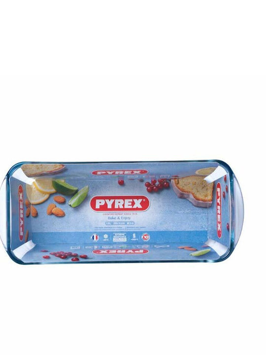 Pyrex Φόρμα Ζαχαροπλαστικής για Κέικ Ορθογώνια Γυάλινη 28x12εκ.