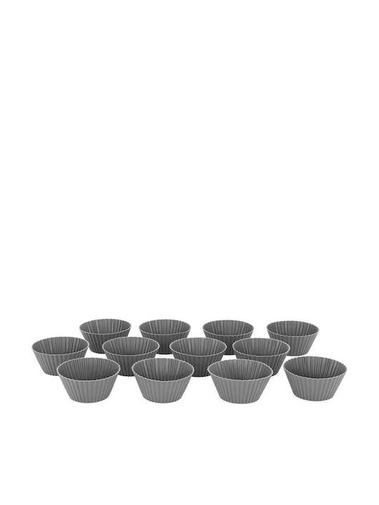 Brunbeste Φόρμα Ζαχαροπλαστικής για Cupcakes/Muffins από Σιλικόνη 4.5εκ. 12τμχ