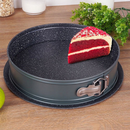 Nava Non-stick Aluminum Cake Baking Pan with Removable Bottom Imperial Black 28x28cm