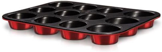 Berlinger Haus Metallic Line Φόρμα Ζαχαροπλαστικής για Cupcakes/Muffins 12 Θέσεων 35x26.5x3εκ.