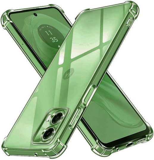 Umschlag Rückseite Silikon Transparent (Moto G35)