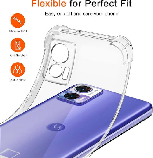 Back Cover Σιλικόνης Διάφανο (Motorola Edge 30)
