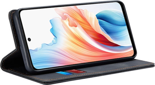 Wallet Δερματίνης / Δερμάτινο Μαύρο (OnePlus Nord N30 SE)