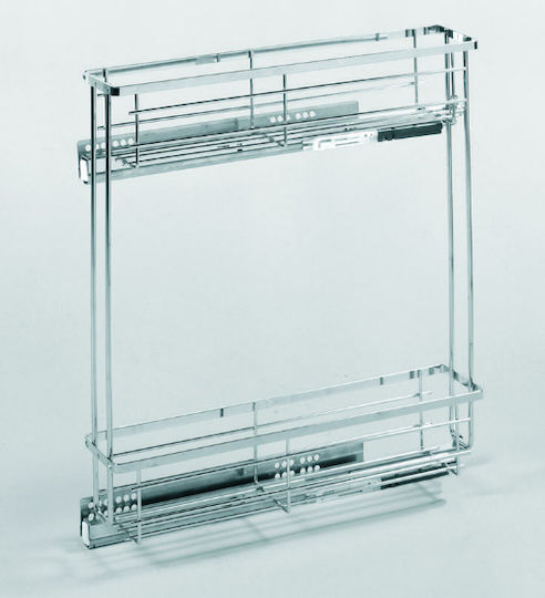Wire Basket Drawer with Brake Lemi Box 15cm Chrome 238-103-chrome