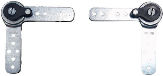 Jgs S.a 8600-206 Set Left + Right Black Furniture Mechanism Ratchet Tilt Headrest Arms