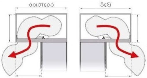 Kitchen Mechanism Bean Finetto Brake Door 45cm White Right Opening 102-1310#45fbi 500mm Depth