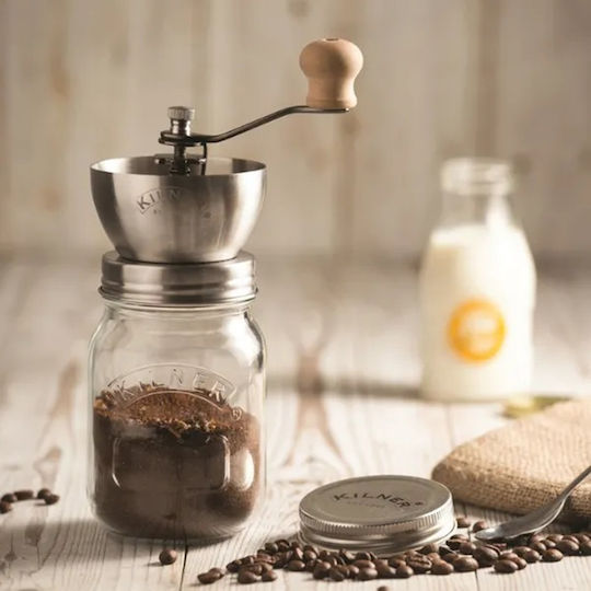 KIlner Χειροκίνητος Μύλος Αλατιού Γυάλινος 22cm