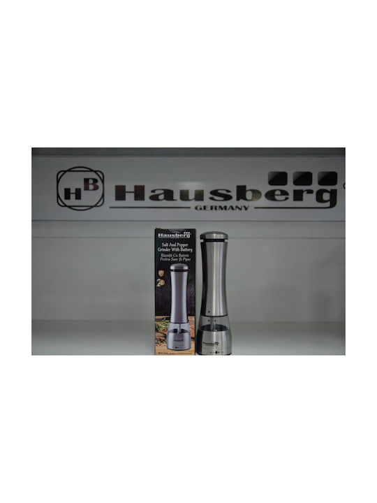 Hausberg Set Electric Râșnițe Condimente Inox în Culoare Gri 22cm 1buc