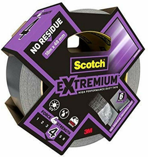 3M Scotch Selbstklebend Gewebeband Gray 48mmx18m 1Stück