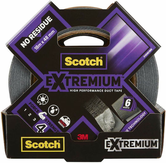 3M Scotch Selbstklebend Gewebeband Gray 48mmx18m 1Stück