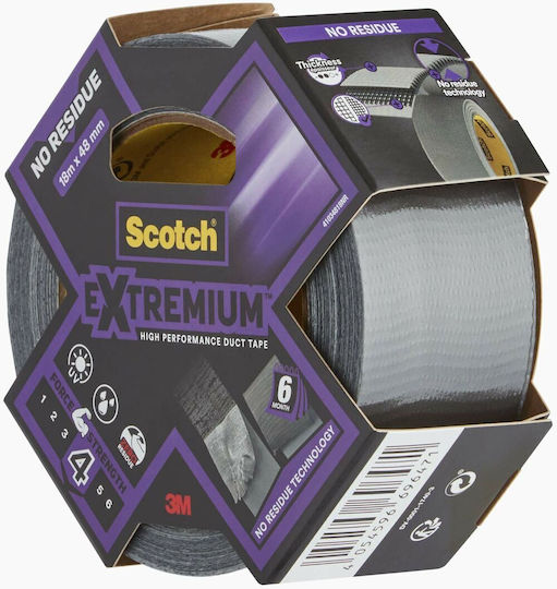 3M Scotch Selbstklebend Gewebeband Gray 48mmx18m 1Stück