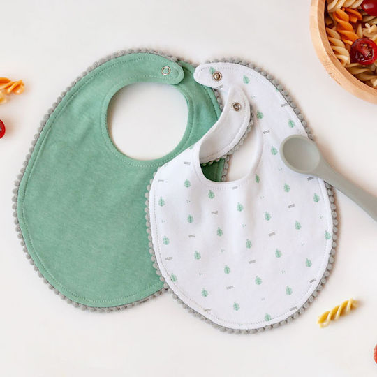 Kiokids Impermeabila Bavetă material textil Mentă 3buc