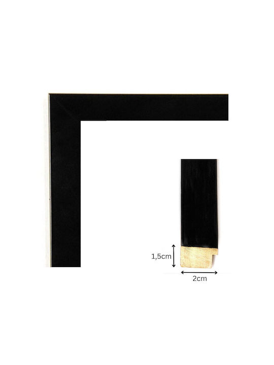 Wooden Black Photo Frame 50x70cm